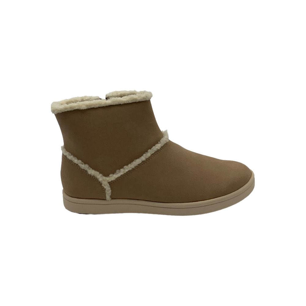 CLOUDSTEPPERS by Clarks Faux Fur Ankle Boots Step Glow Rose Sand - Medium